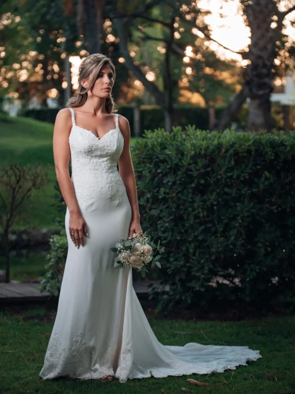 Vestido boda, novia, Modelo Bloom